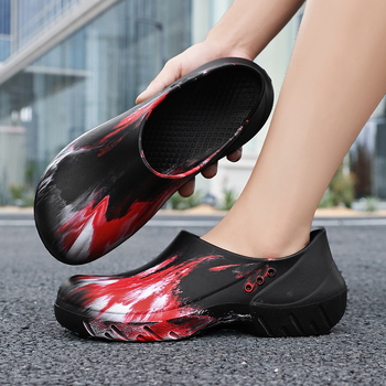 Εργατικά Παπούτσια: Αντιολισθητικά, Ανθεκτικά στη Φθορά, Άνω Μέρος EVA και Σόλα EVA, χωρίς κορδόνια, Με στρογγυλό δάχτυλο