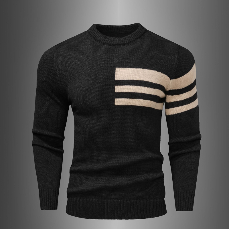 Megztinis su spalvų blokais, siauras kirpimas, ilgos rankovės, turn-down tipo apykaklė, sintetinių pluoštų mišinys, 100% poliesteris