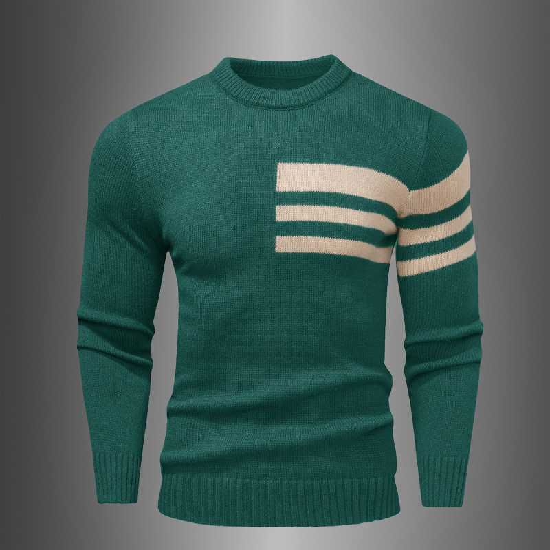 Megztinis su spalvų blokais, siauras kirpimas, ilgos rankovės, turn-down tipo apykaklė, sintetinių pluoštų mišinys, 100% poliesteris