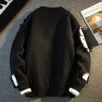 Πουλόβερ: στρογυλή λαιμόκοψη, μακριά μανίκια, άνετη γραμμή, με εκτύπωση (Φθινόπωρο 2025, στρογυλή λαιμόκοψη, μακριά μανίκια, άνετη γραμμή, εκτύπωση)