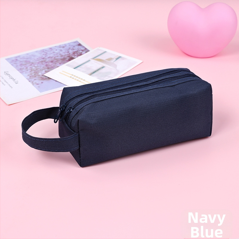 Pieštukų dėklas - Didelė talpa, Dvigubo sluoksnio, Oxford audinys, Dvigubas užtrauktukas, Korėjiško stiliaus