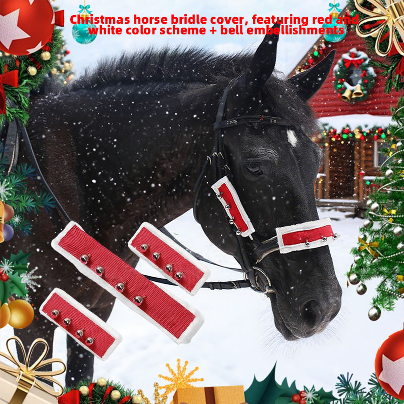 Κάλυμμα κεφαλής αλόγου με γούνα για τα Χριστούγεννα, Κωδικός: MLT, Περιοχές διάθεσης: Ευρώπη, Βόρεια Αμερική, Νότια Αμερική, Νοτιοανατολική Ασία, Βορειοανατολική Ασία, Μέση Ανατολή