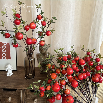 Изкуствена клонка с нар, 7 глави, пластмасова; марка Iulin; за фотографски реквизит и домашна декорация