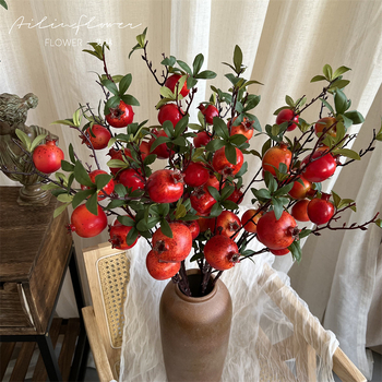 Изкуствена клонка с нар, 7 глави, пластмасова; марка Iulin; за фотографски реквизит и домашна декорация