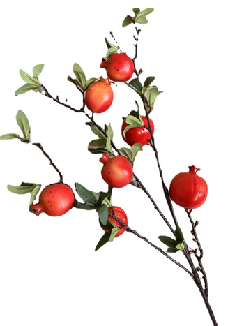 Изкуствена клонка с нар, 7 глави, пластмасова; марка Iulin; за фотографски реквизит и домашна декорация