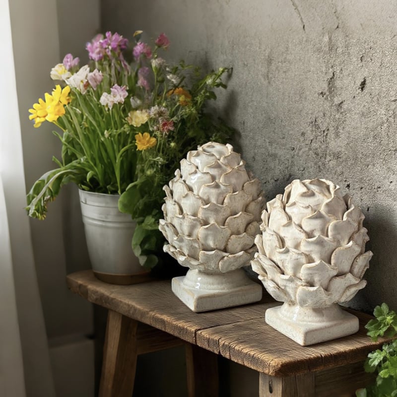 Κεραμικό διακοσμητικό για ντουλάπι τηλεόρασης, ευρωπαϊκό στυλ, χειροποίητο και ζωγραφισμένο στο χέρι, FD0330