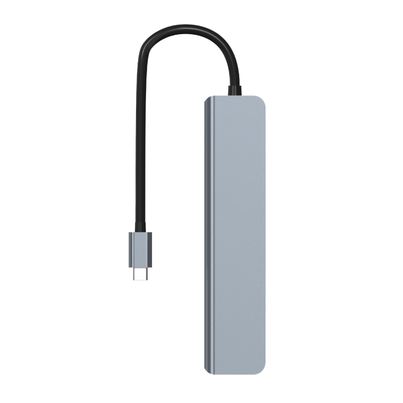 Type-C 7-σε-1 docking station για φορητό υπολογιστή, έξοδος HDMI 4K/30Hz, USB hub με 3 θύρες, μοντέλο UR-21