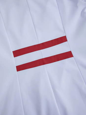 Ιατρική στολή/Λευκός χιτώνας, unisex, V-λαιμό, πολυεστέρας, αντιστατικός