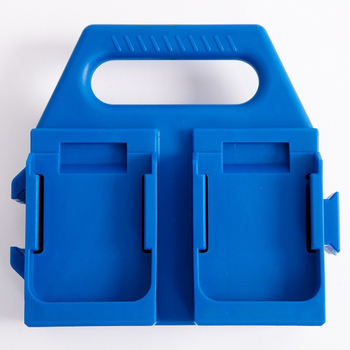 Αποθηκευτικό ράφι μπαταριών Makita 14/18V Li-ion, φορητό, δύο επιπέδων επιτραπέζιος οργανωτής, PP υλικό, για ταξίδια και υπαίθριο κάμπινγκ