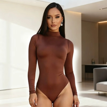 Σετ κορμάκι – Milk Silk, μακριά μανίκια, ημιυψηλός γιακά, σορτς, νυχτερινή ενδυμασία