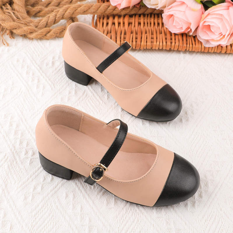 Детски PU кожени обувки за училище и активности, закопчаване на велкро, гумирана подметка, дишащи, леки