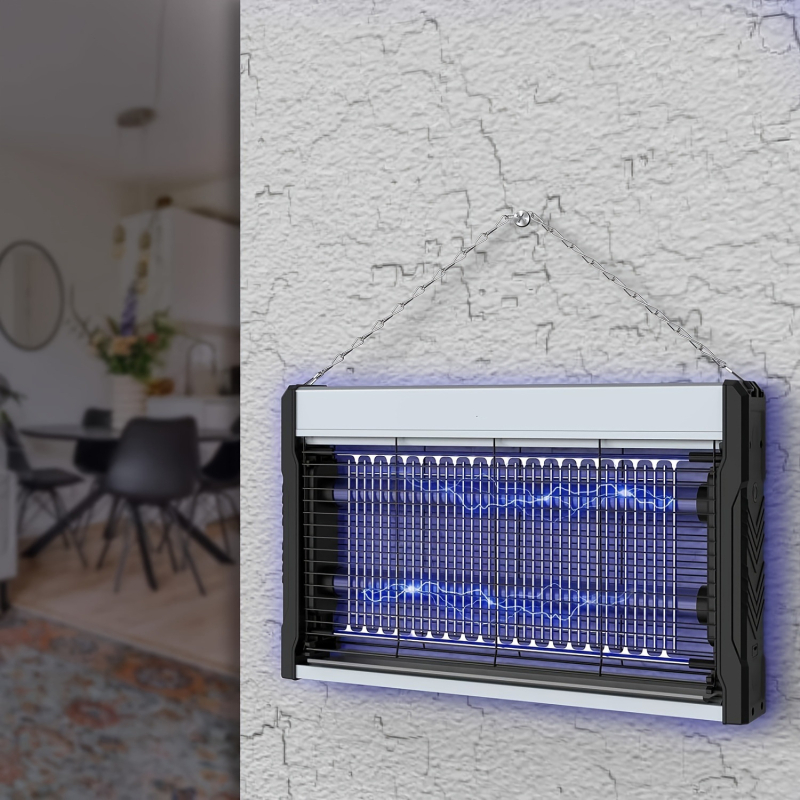 Ηλεκτρική ρακέτα για κουνούπια — εσωτερική χρήση (Κάλυψη έως 10 τ.μ., τροφοδοσία από ρεύμα, χειροκίνητο ηλεκτρικό σοκ)