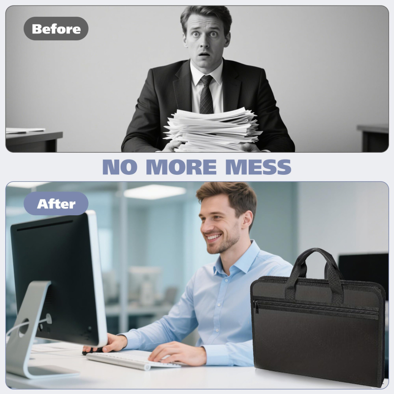 Ανθεκτικός στη φωτιά φάκελος εγγράφων τύπου ακordeόν, υλικό σιλικόνης-ινώδες γυαλί, 13 θήκες, πάχος 5 mm, εκτύπωση λογοτύπου