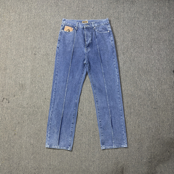 Džinsinė striukė su hip-hop stiliumi, laisvas kirpimas, užtrauktukas (Medžiaga: medvilnės mišinys; Pamušalas: medvilnė; Sezonas: pavasaris; Lytis: vyriška)