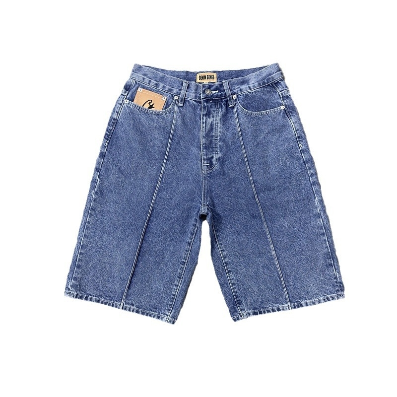 Džinsinė striukė su hip-hop stiliumi, laisvas kirpimas, užtrauktukas (Medžiaga: medvilnės mišinys; Pamušalas: medvilnė; Sezonas: pavasaris; Lytis: vyriška)