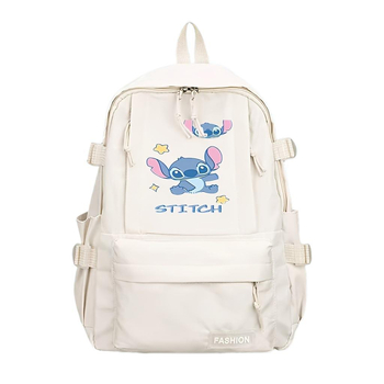 Stitch motyvo nailono kuprinė laisvalaikio kelionėms, poliesterio vidinė apdaila, laminuota vidinė kišenė, užtrauktukas
