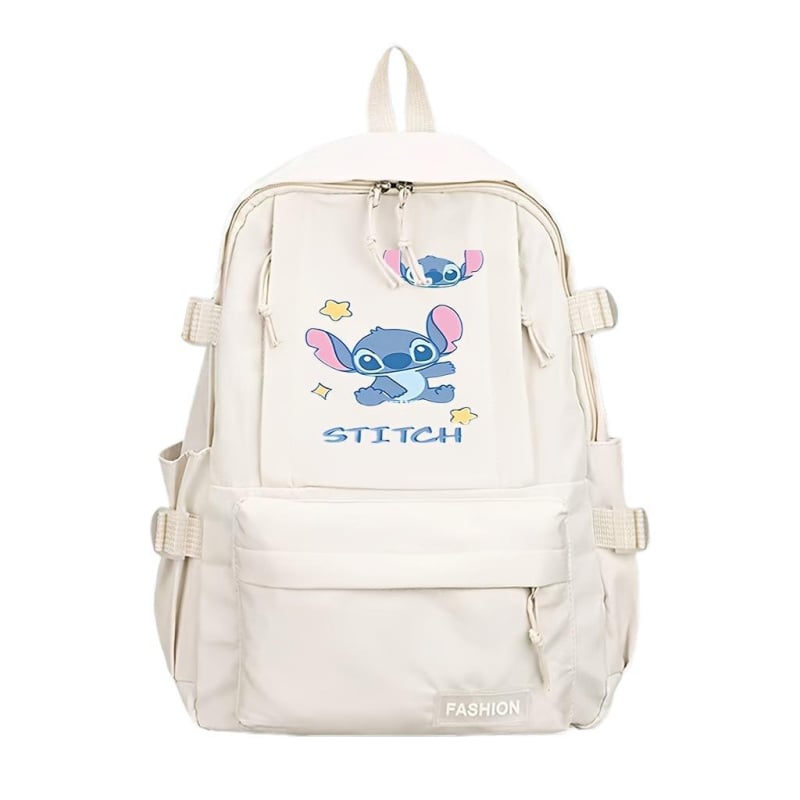 Stitch motyvo nailono kuprinė laisvalaikio kelionėms, poliesterio vidinė apdaila, laminuota vidinė kišenė, užtrauktukas