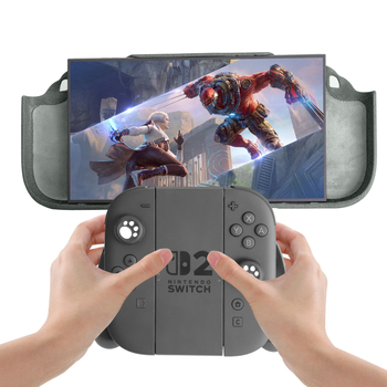 Θήκη Προστασίας Nintendo Switch2, πλήρες PU κάλυμμα, χειροποίητη, σχέδιο με οπές, για Switch2, 280 g