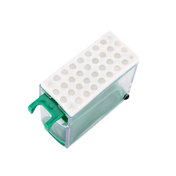 Κουτί ρολών βαμβακιού τύπου push για οδοντιατρική χρήση, με καπάκι από PP πλαστικό, με εκτυπωμένο λογότυπο