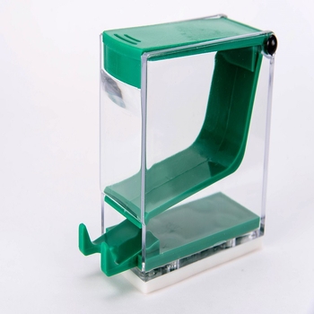 Κουτί ρολών βαμβακιού τύπου push για οδοντιατρική χρήση, με καπάκι από PP πλαστικό, με εκτυπωμένο λογότυπο