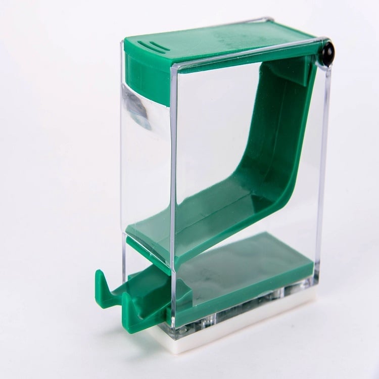 Κουτί ρολών βαμβακιού τύπου push για οδοντιατρική χρήση, με καπάκι από PP πλαστικό, με εκτυπωμένο λογότυπο