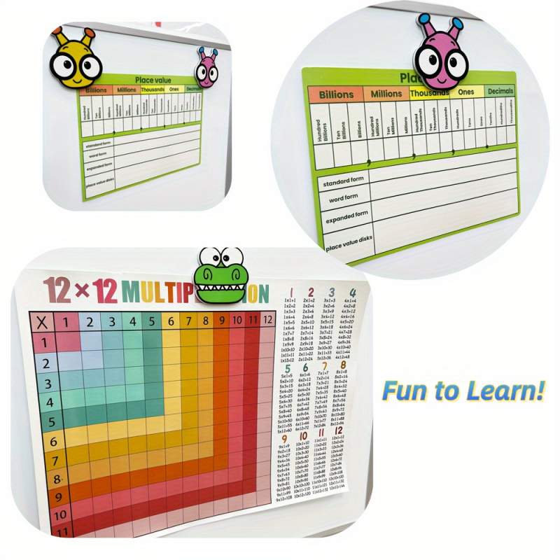 Μαγνητικό σετ εκμάθησης μαθηματικών με καρτούν, βάση λευκής πλάκας, PVC υλικό, εξατομικευμένη παραγωγή