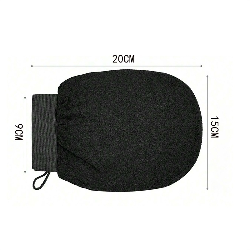 Dušo pirštinės, dvipusės, storos, šveičiančios, poliesteris