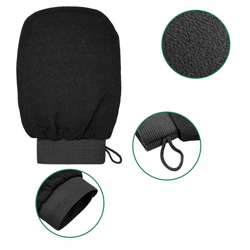 Dušo pirštinės, dvipusės, storos, šveičiančios, poliesteris