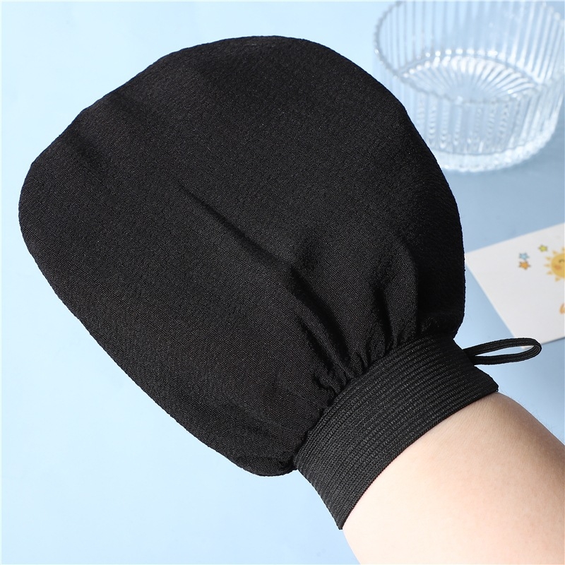 Dušo pirštinės, dvipusės, storos, šveičiančios, poliesteris