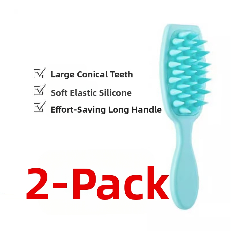 Šampon četka s dugim držalom – plastična masažna četka za vlasište, završna obrada Seiko, korejski stil