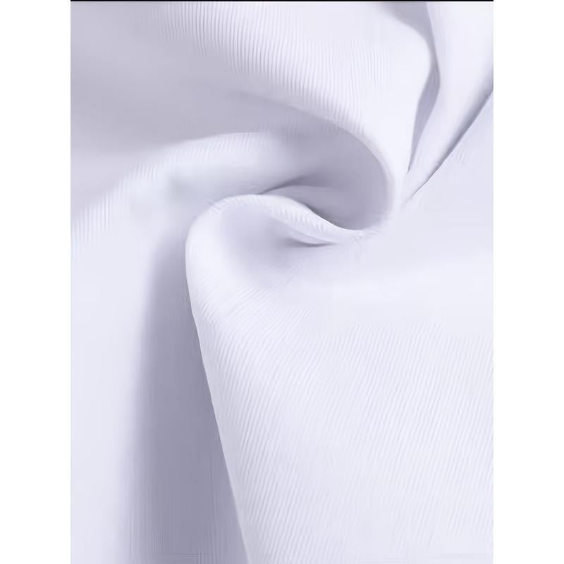 Ανδρικό εργασιακό σύνολο με ανοικτό μπροστινό, κοντομάνικο, πολλαπλά τσέπες, ανθεκτικό στη φλόγα, ύφασμα Corduroy-Linen