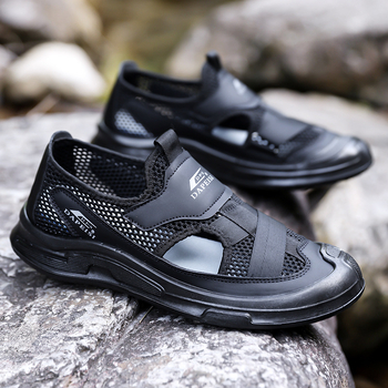 Ανδρικά παπούτσια με επάνω μέρος από υπερ-ίνες, PU σόλα, στρογγυλή μύτη, ανθεκτικά στη φθορά, χαμηλό τακούνι 1–3 cm