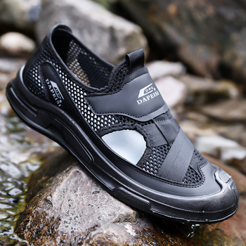 Ανδρικά παπούτσια με επάνω μέρος από υπερ-ίνες, PU σόλα, στρογγυλή μύτη, ανθεκτικά στη φθορά, χαμηλό τακούνι 1–3 cm