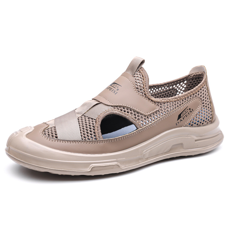 Ανδρικά παπούτσια με επάνω μέρος από υπερ-ίνες, PU σόλα, στρογγυλή μύτη, ανθεκτικά στη φθορά, χαμηλό τακούνι 1–3 cm