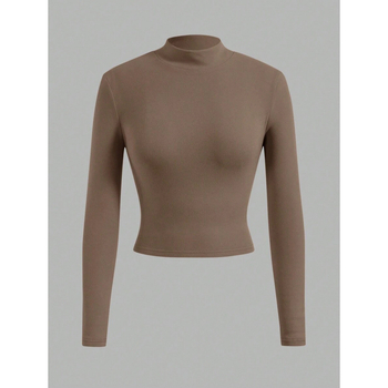 Unisex T‑Shirt – Σλιμ Φιτ, 3/4 Μανίκια, Φλίς-Λάιντ Επένδυση, Ίνες Πρωτεΐνης Γάλακτος 51–70%