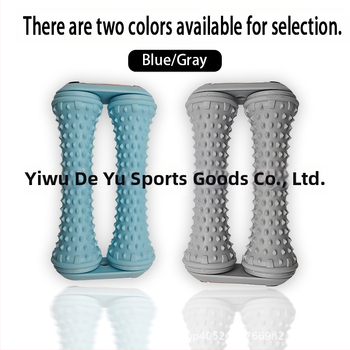 Ролер за масаж на стъпало с двойно колело за арков масаж, отпускане на фасцията и мускулите на стъпалото, стимулиране на акупунктурни точки (Материал: EVA; Двойно колело; Масаж на фасцията; Отпускане на мускулите на стъпалото; Стимулация на акупунктурни то