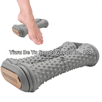 Ролер за масаж на стъпало с двойно колело за арков масаж, отпускане на фасцията и мускулите на стъпалото, стимулиране на акупунктурни точки (Материал: EVA; Двойно колело; Масаж на фасцията; Отпускане на мускулите на стъпалото; Стимулация на акупунктурни то