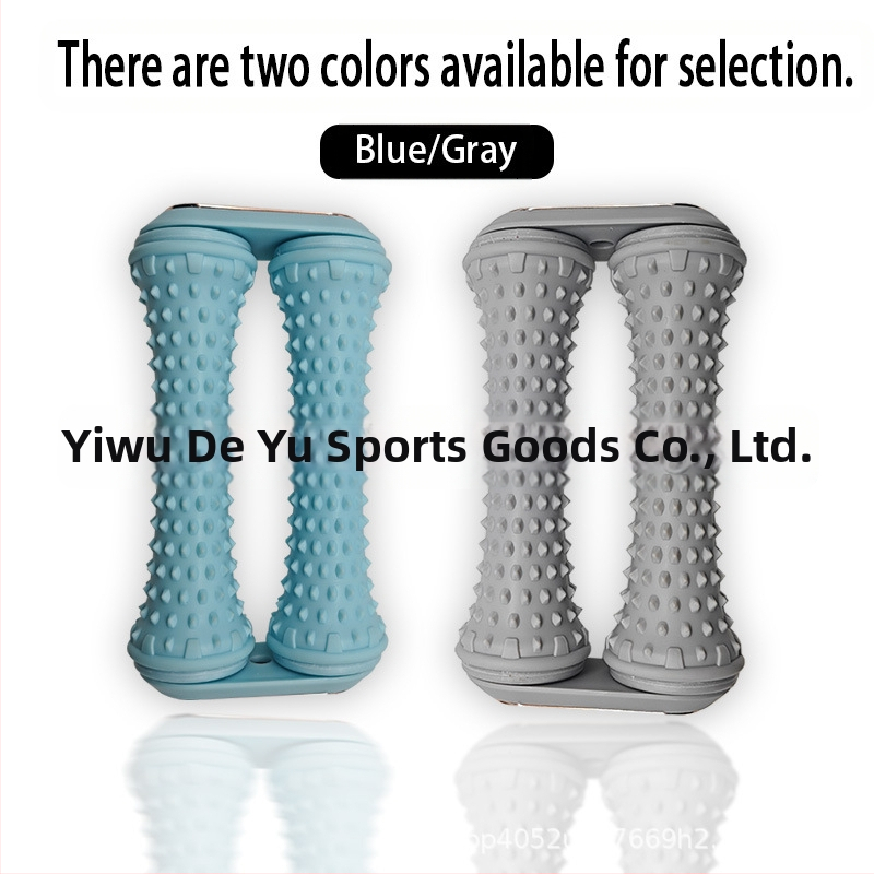 Ролер за масаж на стъпало с двойно колело за арков масаж, отпускане на фасцията и мускулите на стъпалото, стимулиране на акупунктурни точки (Материал: EVA; Двойно колело; Масаж на фасцията; Отпускане на мускулите на стъпалото; Стимулация на акупунктурни то