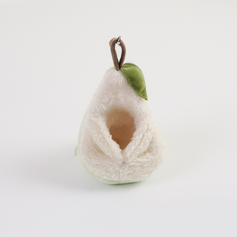 Hamstera kokvilnas ligzdiņa ar sūklveida materiālu un arktiskā velūra, bumbierveida forma, piemērots visām sezonām, zīmols Ji zai zai