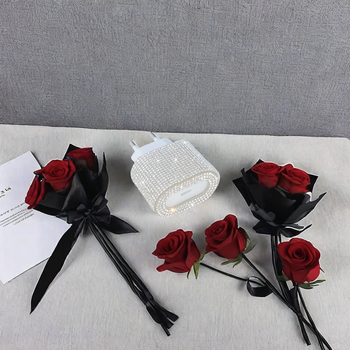 TPU προστατευτικό κάλυμμα καλωδίου φόρτισης για Apple iPhone 14–16, με κρυστάλλιες λεπτομέρειες (απλός σχεδιασμός)