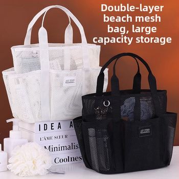 Rh2508 Daugiafunkcinė kelioninė plaukimo rankinė, Havajų tote tipo paplūdimio rankinė, poliesterio tinklelio medžiaga