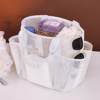 Rh2508 Πολυλειτουργική ταξιδιωτική τσάντα για κολύμβηση, παραλιακή τσάντα τύπου Hawaiian tote, με πλέγμα πολυεστέρα