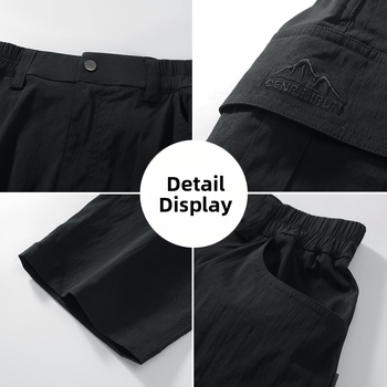 Unisex nailoninės cargo kelnės lauko žygiams – patvarios, su keliomis kišenėmis, tiesus kirpimas