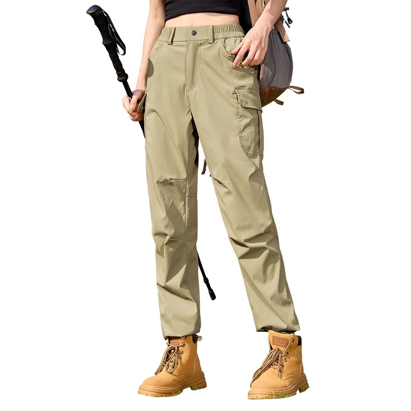 Unisex nylon cargo hlače za outdoor planinarenje – izdržljive, s više džepova, ravni kroj