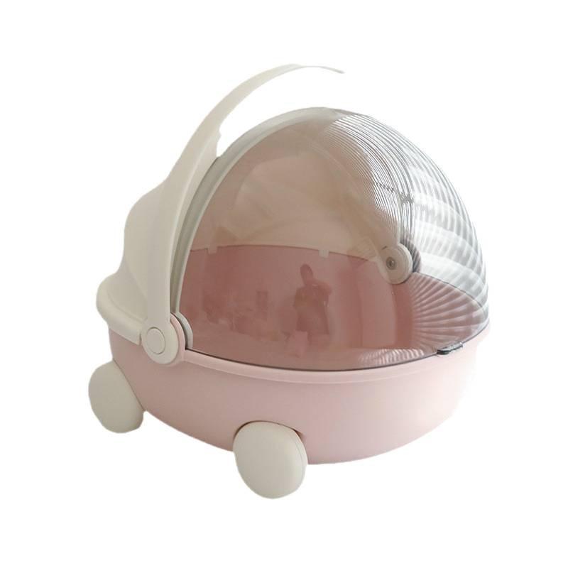 Rajzfilmszerű porálló tárolókosár fedéllel, nappalira, 2 literes kapacitás