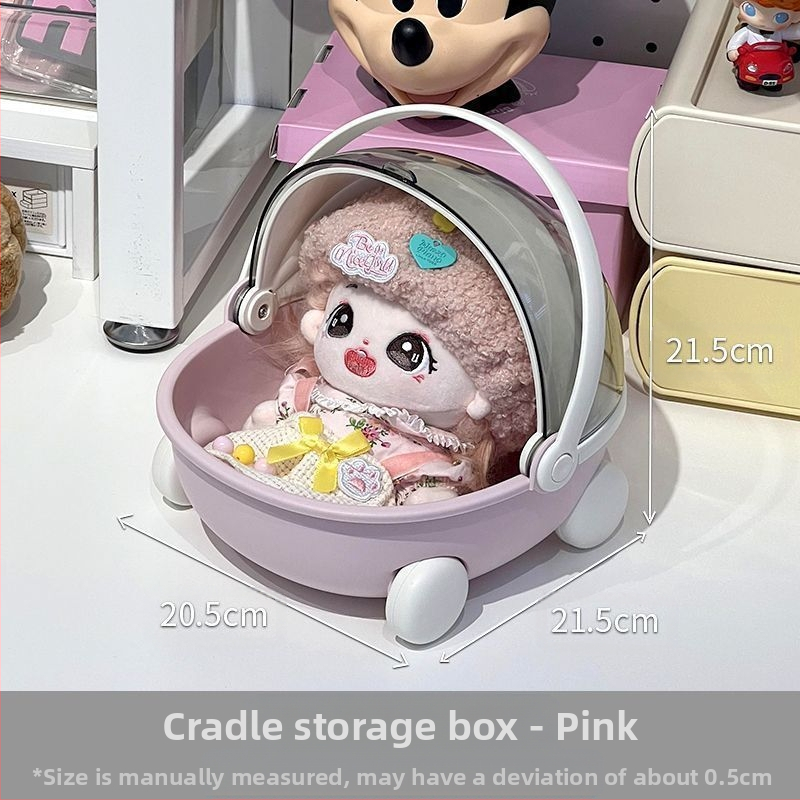 Rajzfilmszerű porálló tárolókosár fedéllel, nappalira, 2 literes kapacitás