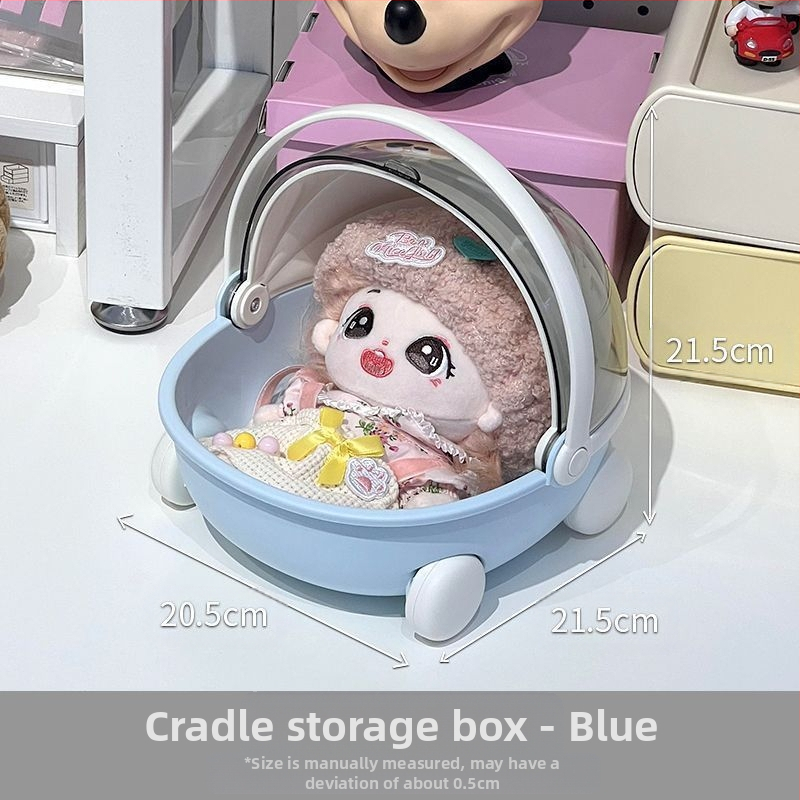 Rajzfilmszerű porálló tárolókosár fedéllel, nappalira, 2 literes kapacitás