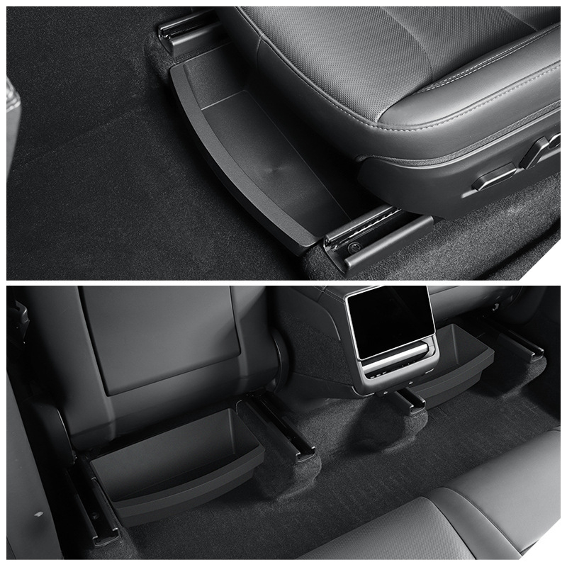 Zem sēdvieta uzglabāšanas kārba Tesla Model Y – ABS, ūdensnecaurlaidīga, izturīga pret spriegumu