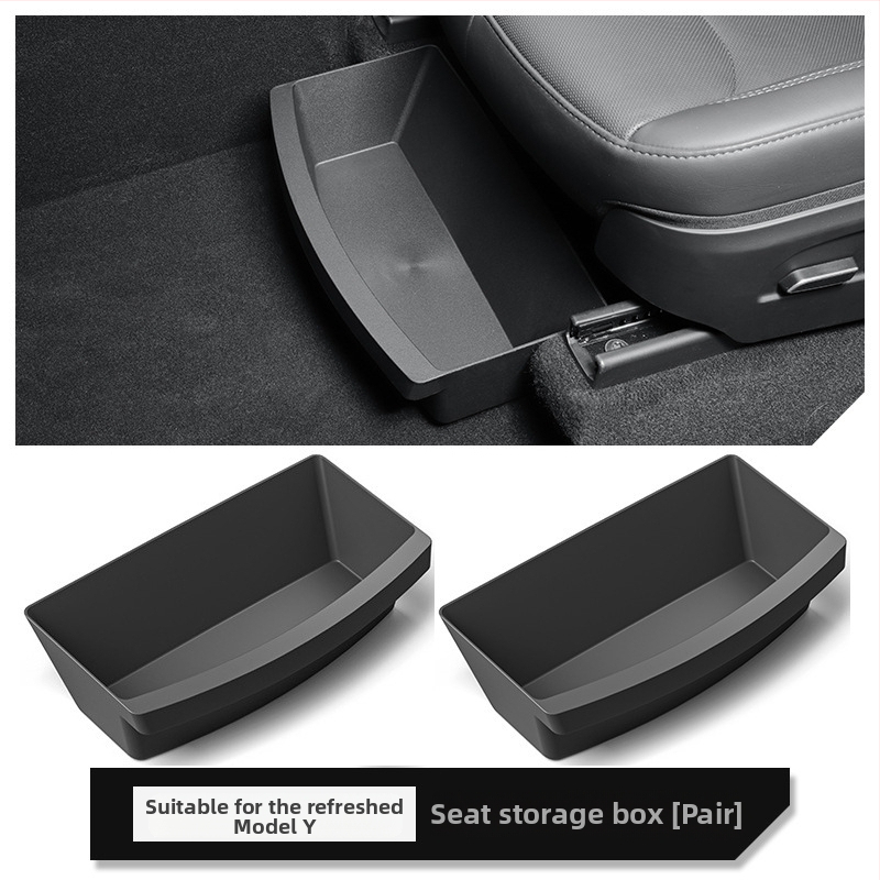 Zem sēdvieta uzglabāšanas kārba Tesla Model Y – ABS, ūdensnecaurlaidīga, izturīga pret spriegumu