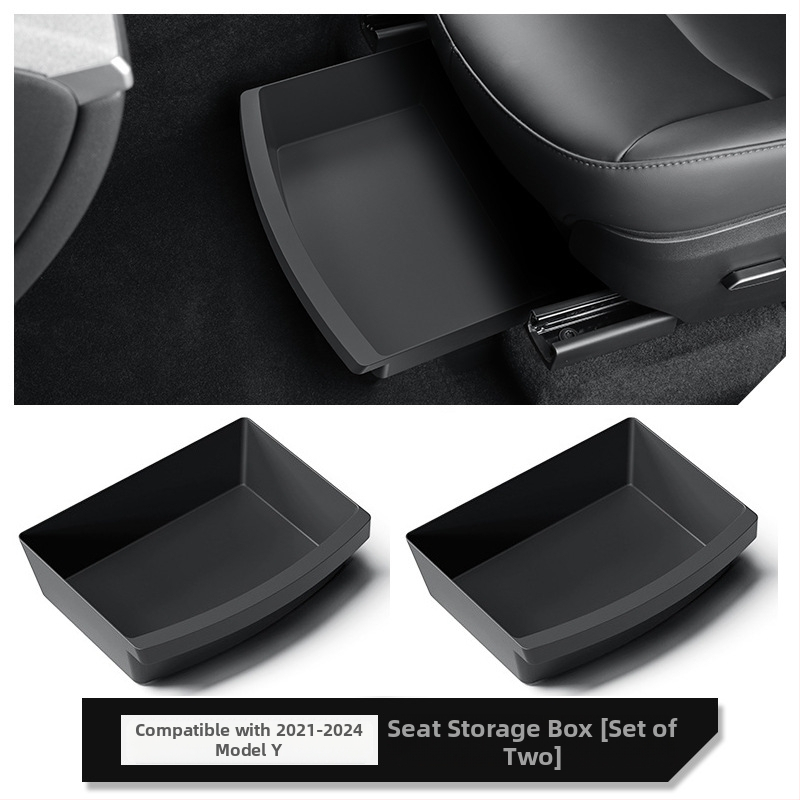Zem sēdvieta uzglabāšanas kārba Tesla Model Y – ABS, ūdensnecaurlaidīga, izturīga pret spriegumu